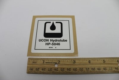 Genie Part # 82161GT – Decal, Label, Ucon Hydrolube