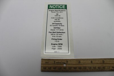 Genie Part # 82645GT – Decal