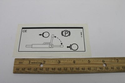 Genie Part # 82659GT – Decal, Label, Parking Brake