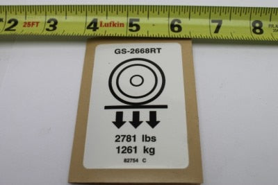 Genie Part # 82754GT – Decal, Label, Wheel LD, GS2668RT