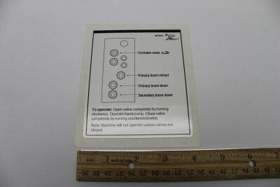 Genie Part # 82795GT – Decal, Label, Manual Valves
