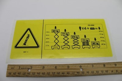 Genie Part # 82877GT – Decal, Label, Maxcap Ce Gs2668