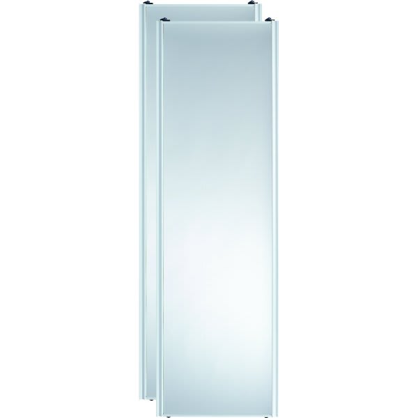 48" X 80-1/2" Silver Framed Mirror Closet Door, 230 Series