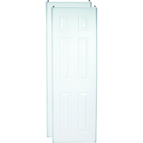 48" X 80" 6-Panel White Closet Bypass Door, 106 Series
