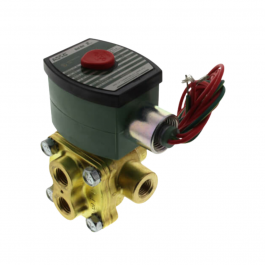 Asco 8342G1 1/4" 4-Way Solenoid Valve 125 PSI Air 100 PSI Water/Oil