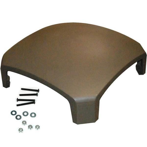 Rubbermaid Commercial Dome Top W/ Hardware For Landmark Waste Receptacle (Driftwood)