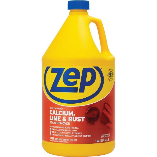 Zep Calcium, Lime And Rust Remover, 1 Gal, Case Of 4