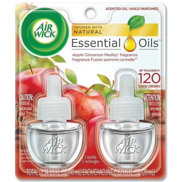 Air Wick 0.67 Oz Apple Cinnamon Medley Scent Refill (12-Carton)