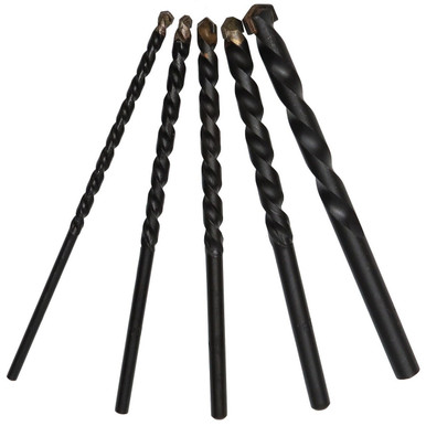3/16" - 1/2" x 6" 5 Piece Carbide Tipped Masonry Drill Bit Set DAMSET
