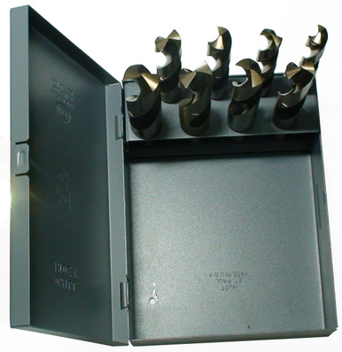 9/16-1"x16ths 8 Piece Cobalt Reduce Shank Drill Bit Set DWD1008-CO-SET