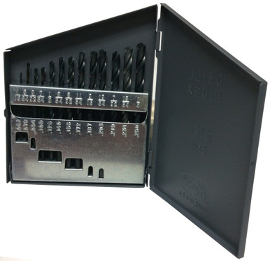 1/16"-1/4"x64ths 13 Piece HSS Jobber Length Drill Bit Set DWD13J-SET