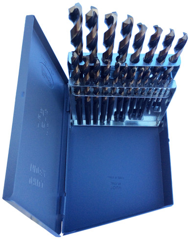 1/16"-3/8"x64ths 21 Piece Black & Gold Drill Bit Set KFD21J-SET