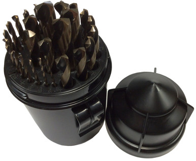 1/16 - 1/2 HSS Black & Gold MECHANIC LENGTH Drill Bit Set KFD29ML-PC