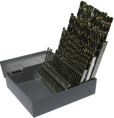 #1-60 60 Piece Black & Gold Jobber Length Drill Bit Set KFD60J-SET
