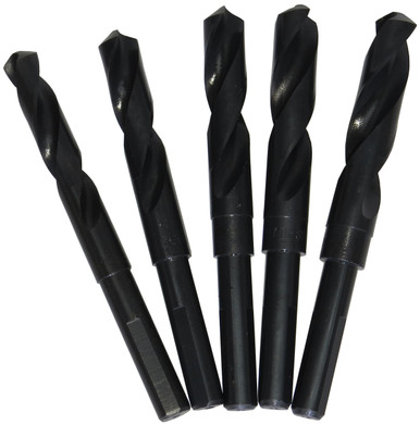 9/16"-1" 5 Piece HSS Reduced Shank Drill Bit Set POUDWDRSD
