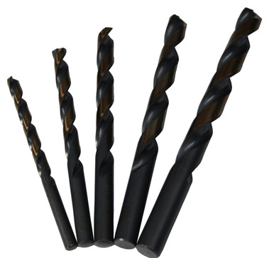 1/4"-1/2" 5 Piece HSS Black & Gold KFD Jobber Length Drill Bit Set POUKFD