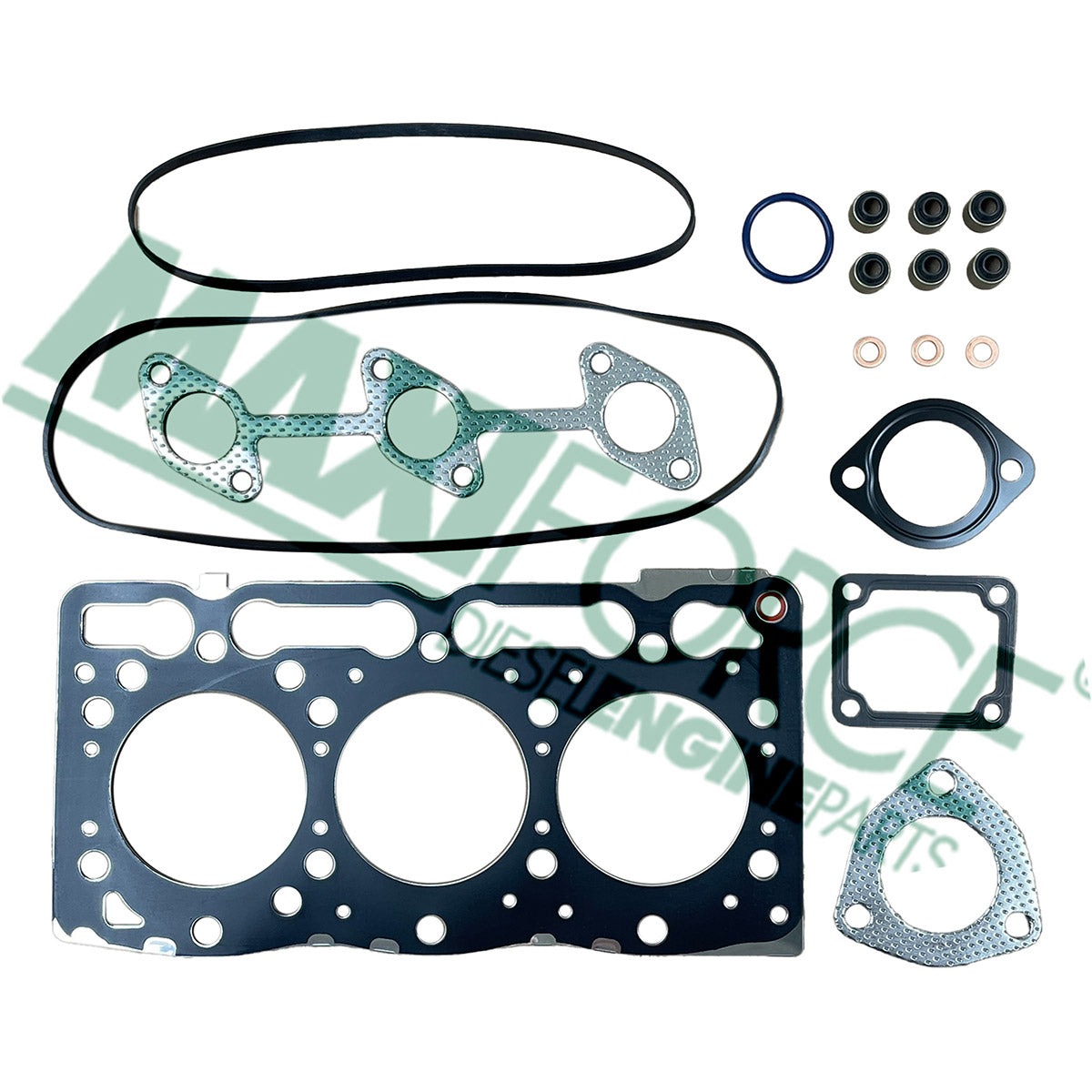 Maxiforce Head Gasket Gasket Set, D905 Mls, 1 Notch for Kubota 1G032-99353
