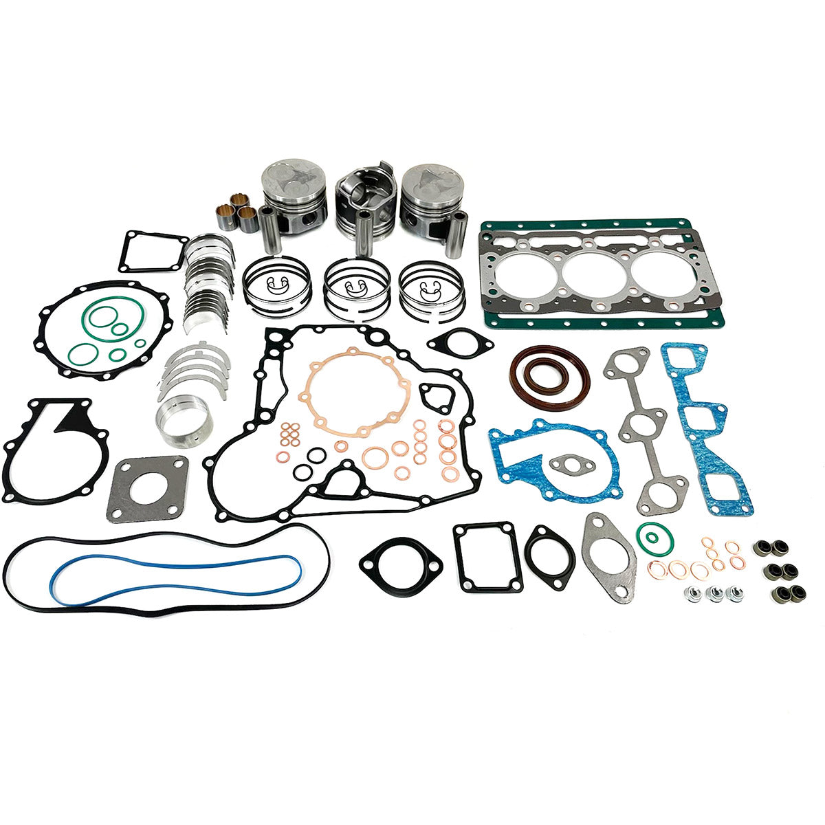 Maxiforce Overhaul Engine Kit, Standard, Naturally Aspirated, Indirect Injected, D1105 for Kubota D1105