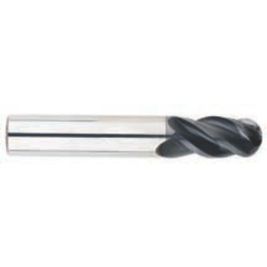 3/16" Dia. /16" Shank x 7/16" DOC x 2" OAL, Carbide AlTiN, Variable , 4 Flute, Variable Helix, Ballnose End Mill Series/List #5996 MT7256375