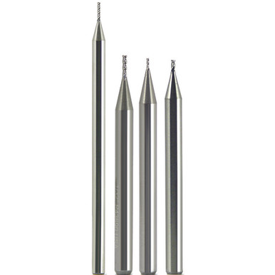 0.0290" x 1/8" x 0.0440" x 1 1/2" 4 Flute Single End Carbide Finishing Center Cutting End Mill-Uncoated Series/List #5918 MT3804401