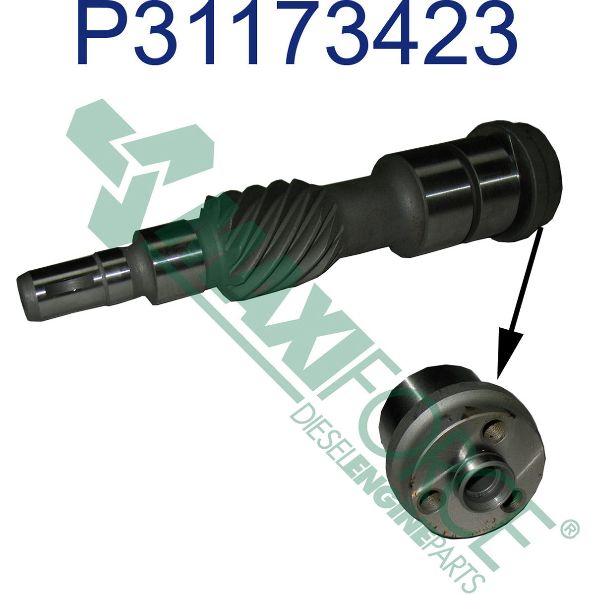 Maxiforce Shaft, Auxiliary Drive for Perkins 31173423