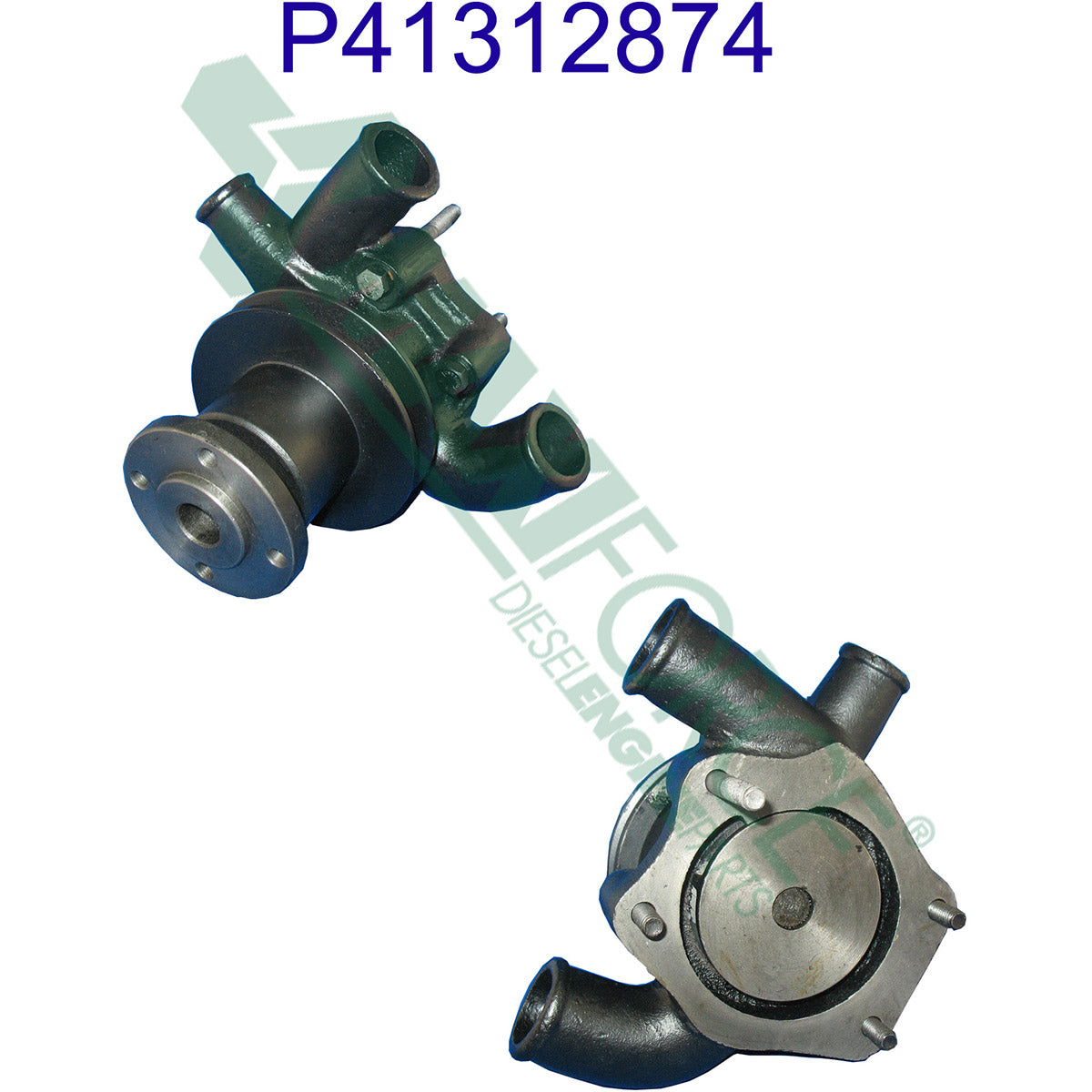 Maxiforce Water Pump, with Pulley, D3.152 for Perkins 41312874