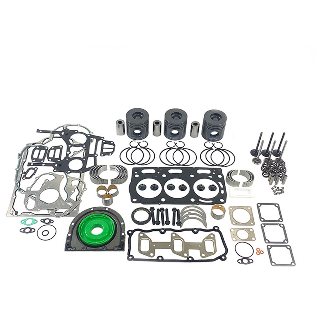 Maxiforce Overhaul Engine Kit, Standard Pistons, Standard Main Bearings, .010" Rod Bearings, 3.152 for Perkins OK301