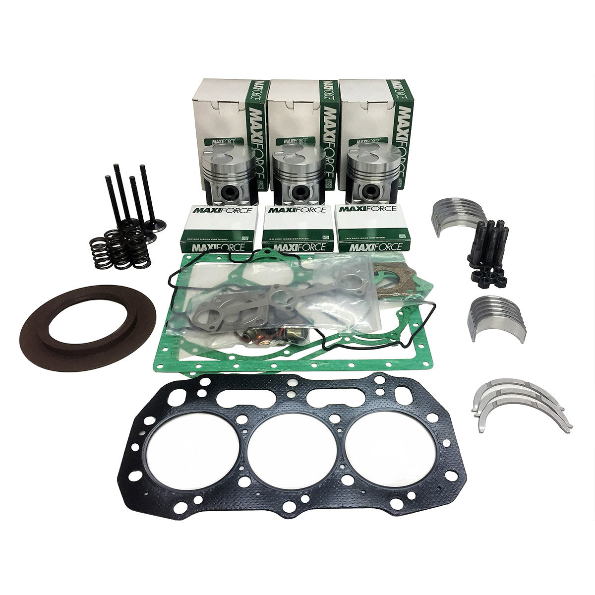 Maxiforce Overhaul Engine Kit, Standard Pistons, Standard Main Bearings, .010" Rod Bearings, 403C-17, Standard for Perkins OK318