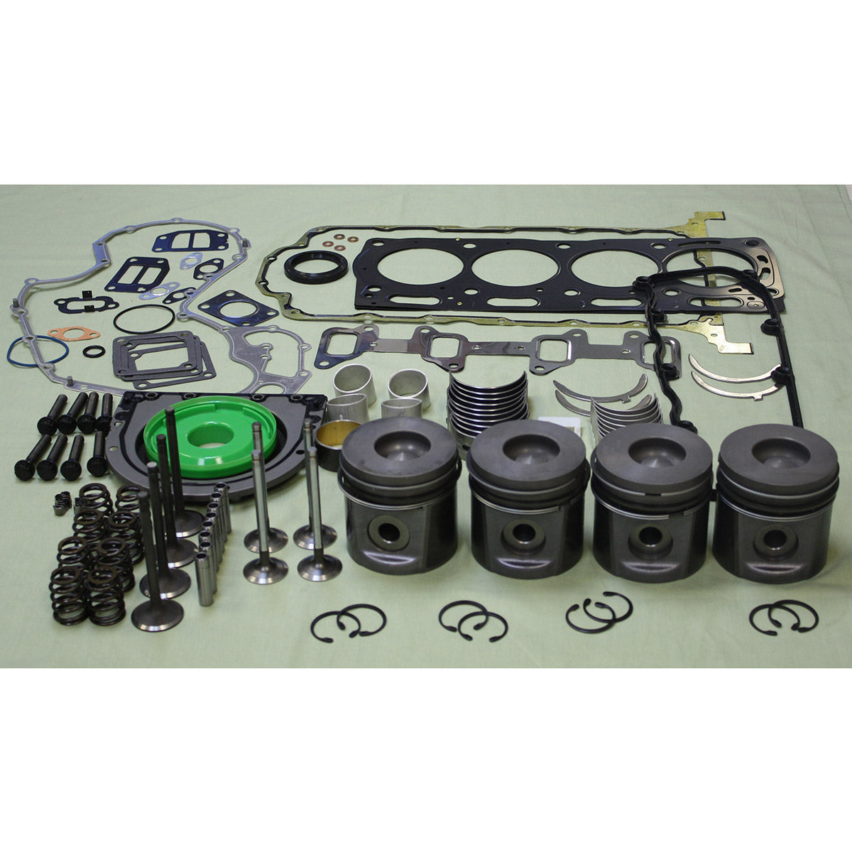 Maxiforce Overhaul Engine Kit, Standard Pistons, .020" Main Bearings, .020" Rod Bearings, 1104C, Standard for Perkins
