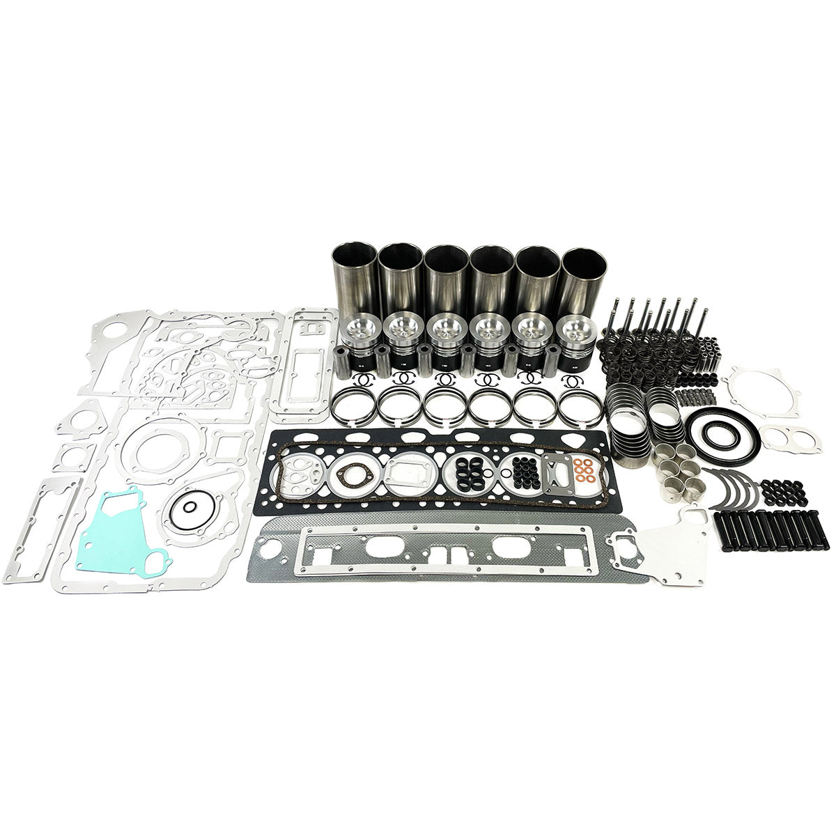 Maxiforce Overhaul Engine Kit, Standard Pistons, Standard Main Bearings, .010" Rod Bearings, T6.354.4 for Perkins OK681