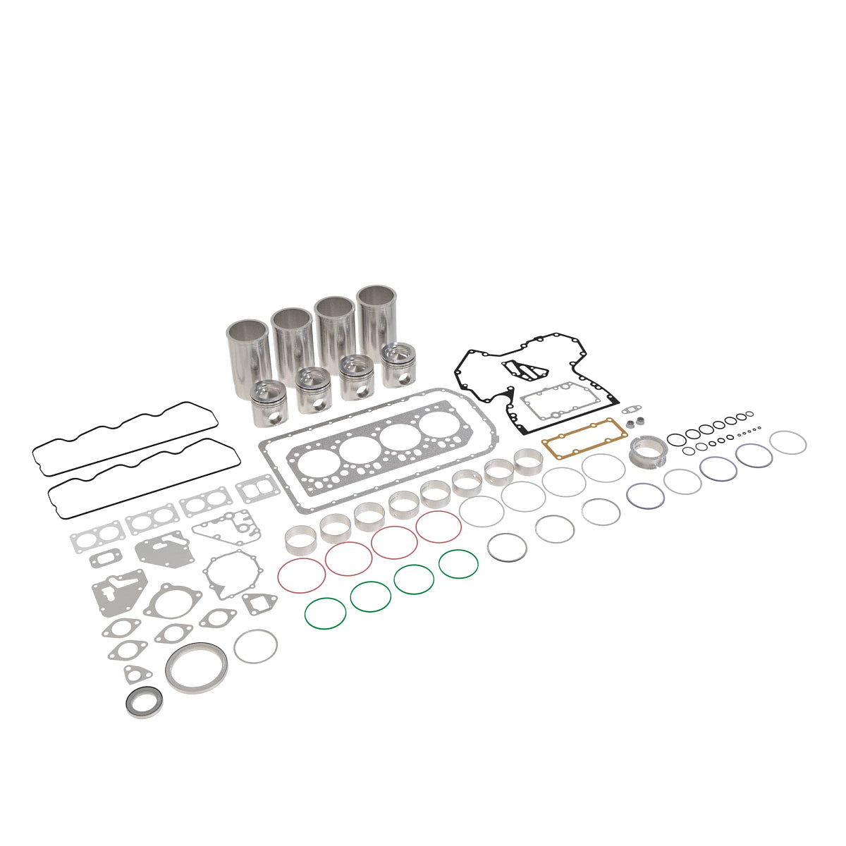 Maxiforce Overhaul Engine Kit, Standard Pistons, 11 Main Bearings, 11 Rod Bearings, 8.1L for John Deere