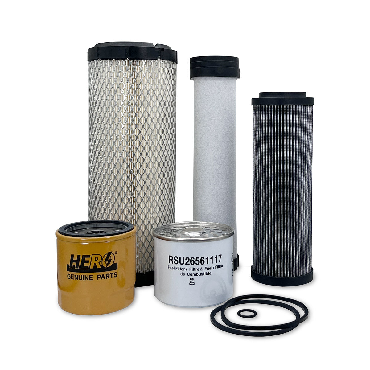 HERO Maintenance Filter Kit for ASV RC30 Compact Track Loader with Perkins Engine