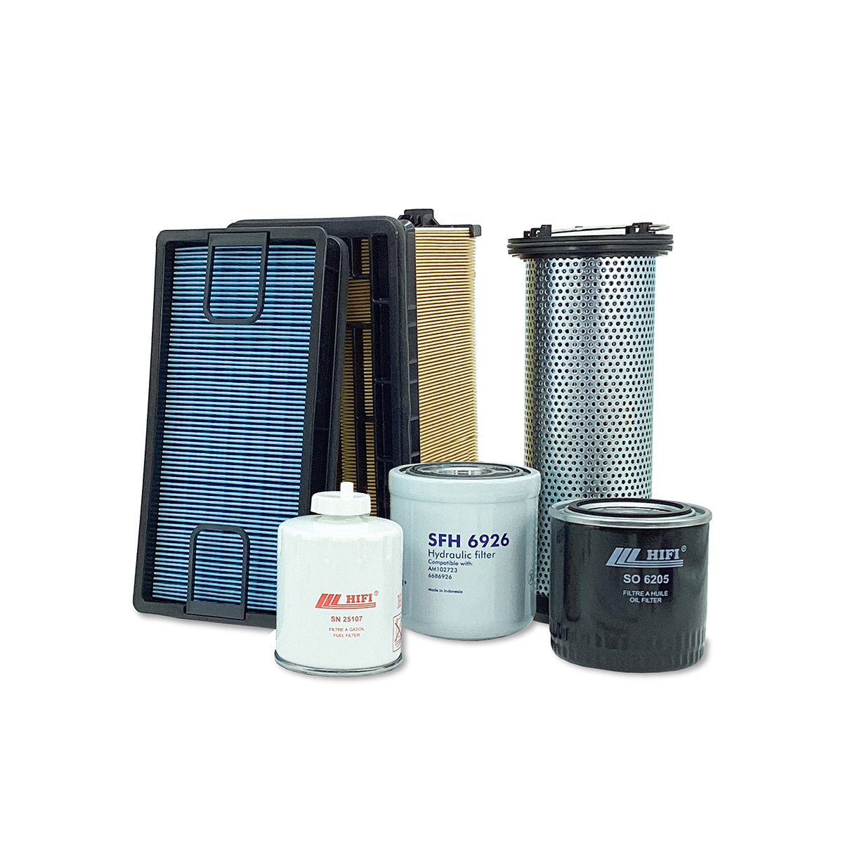 HERO Maintenance Filter Kit for Bobcat S750 Skid Steer Loader A3P211001 - A3P215296| Canister Cooling Fan Filter