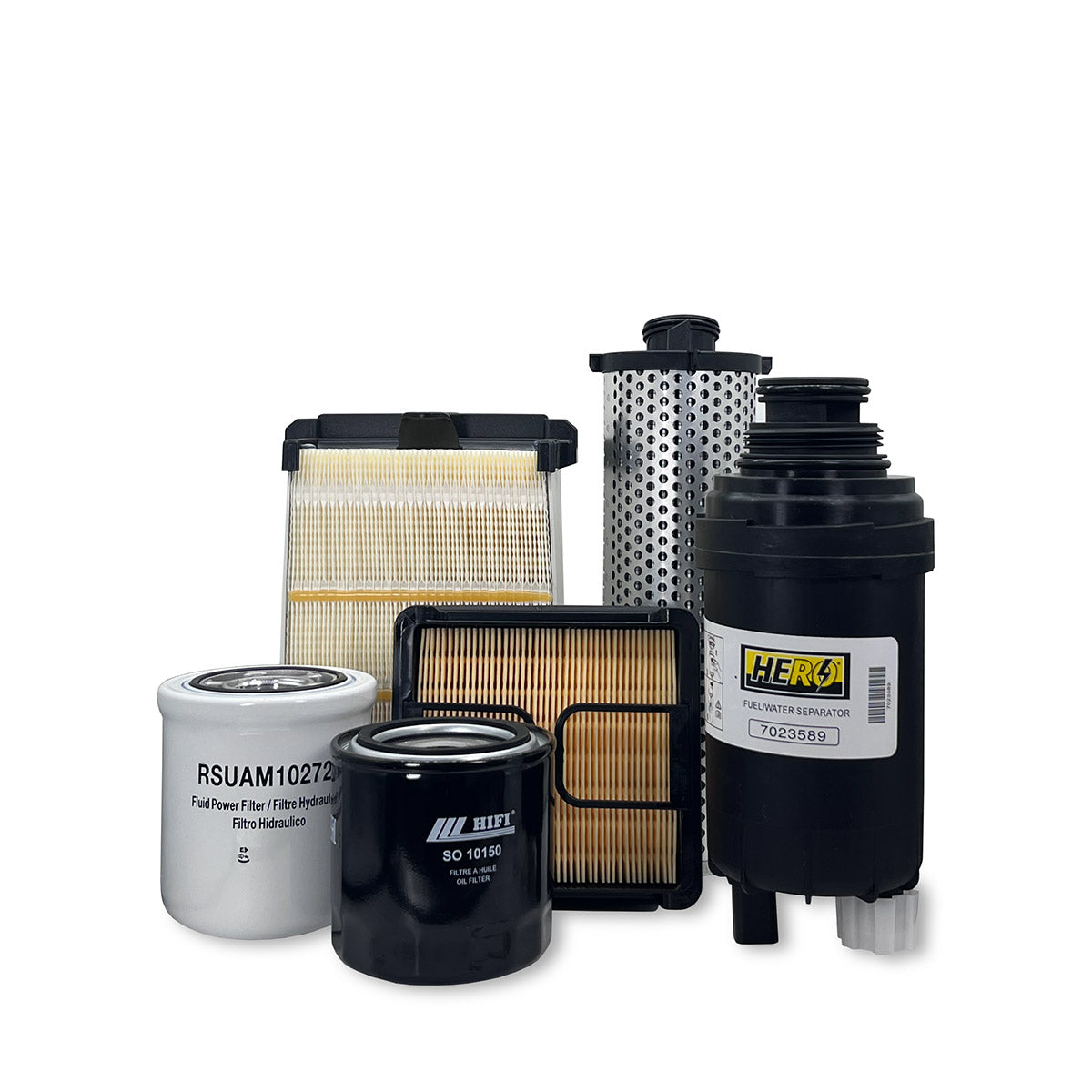 HERO Maintenance Filter Kit for Bobcat S630 Skid Steer Loader B2L511001 - B2L511021 | Spin-On Cooling Fan Filter