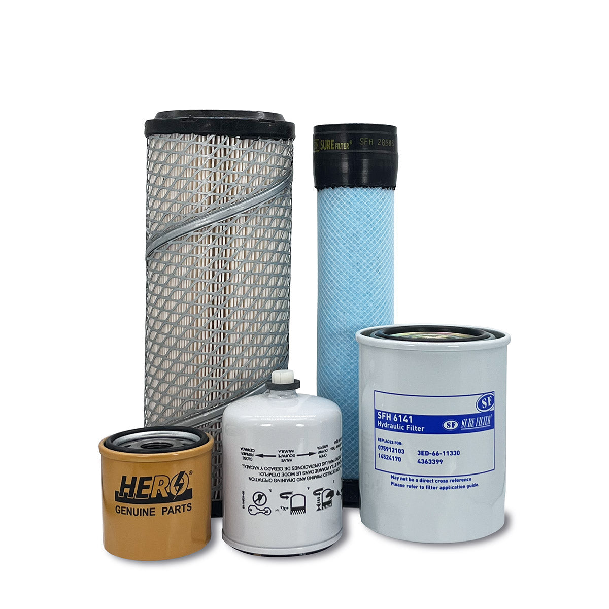 HERO Maintenance Filter Kit for Bobcat E10 Mini Excavator A33P11001 & Above
