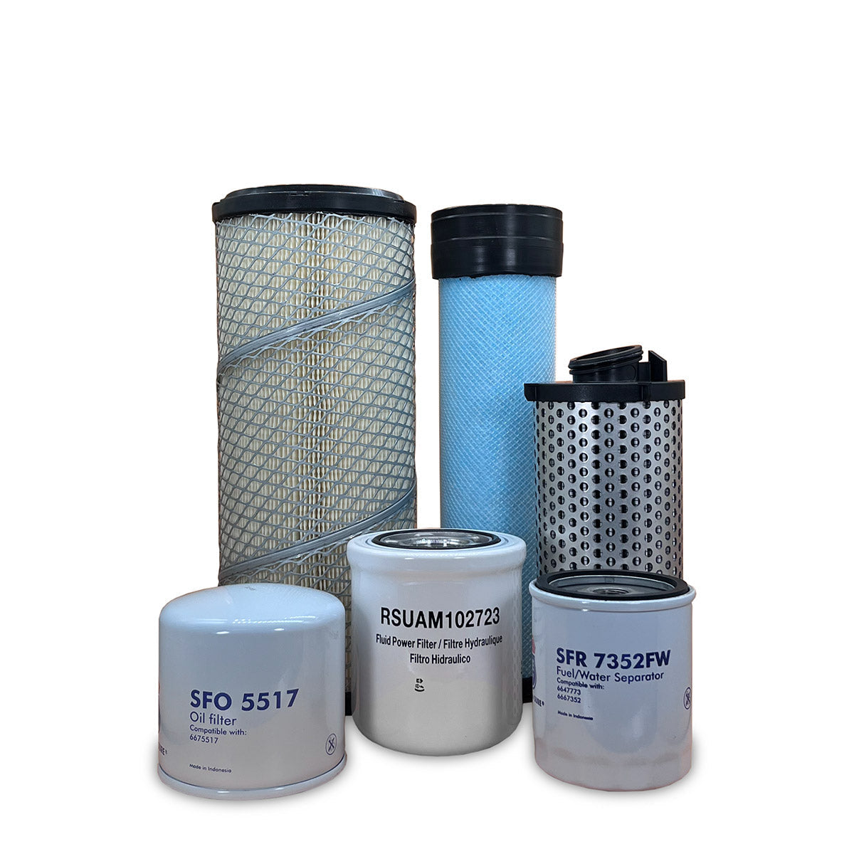 HERO Maintenance Filter Kit for Bobcat S510 Skid Steer Loader B5K211001 & Above