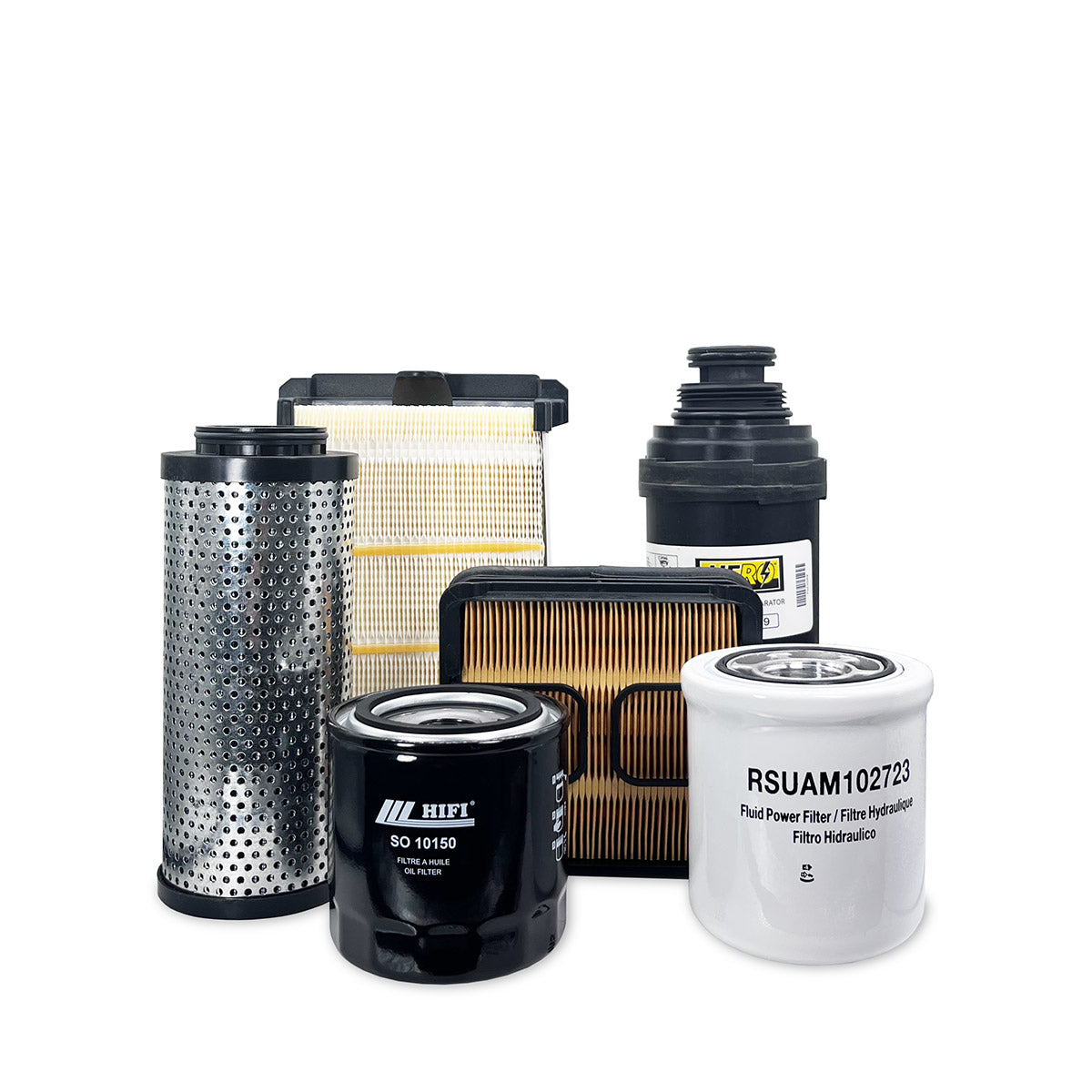 HERO Maintenance Filter Kit for Bobcat T450 Compact Track Loader AUVP11001 & Above | Spin-On Cooling Fan Filter