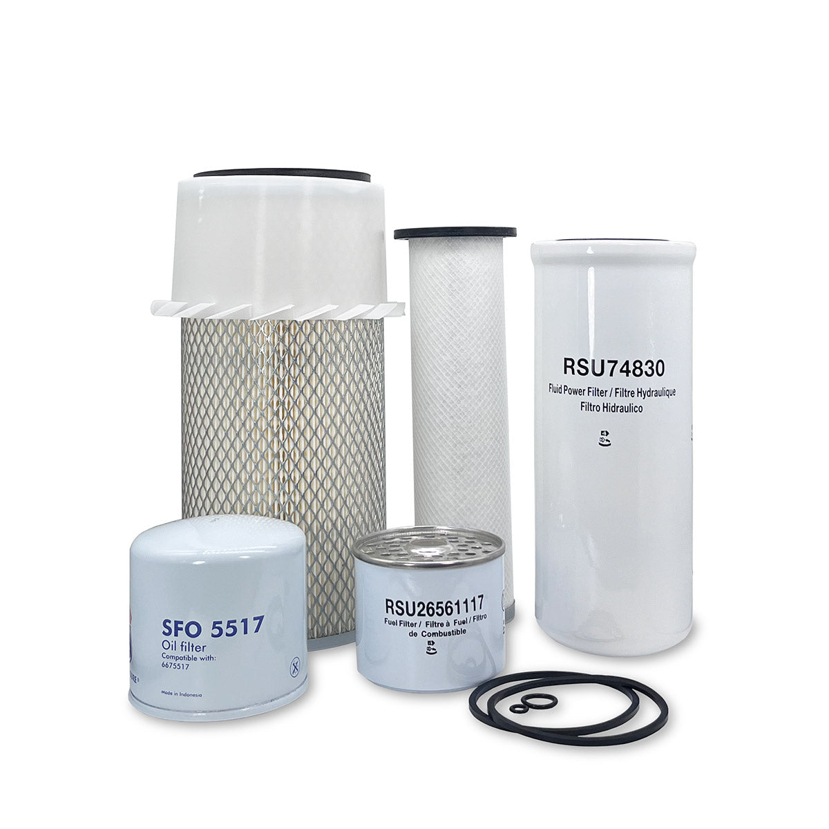 HERO Maintenance Filter Kit for Bobcat 743 Skid Steer Loader S/N 501911001 - 501914999