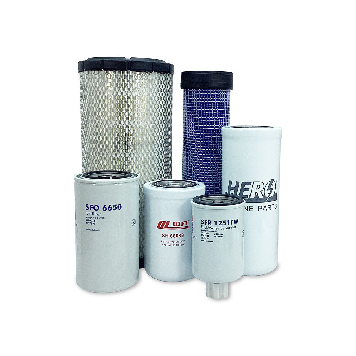 HERO Maintenance Filter Kit for CASE 580SM Series 2 Loader Backhoe