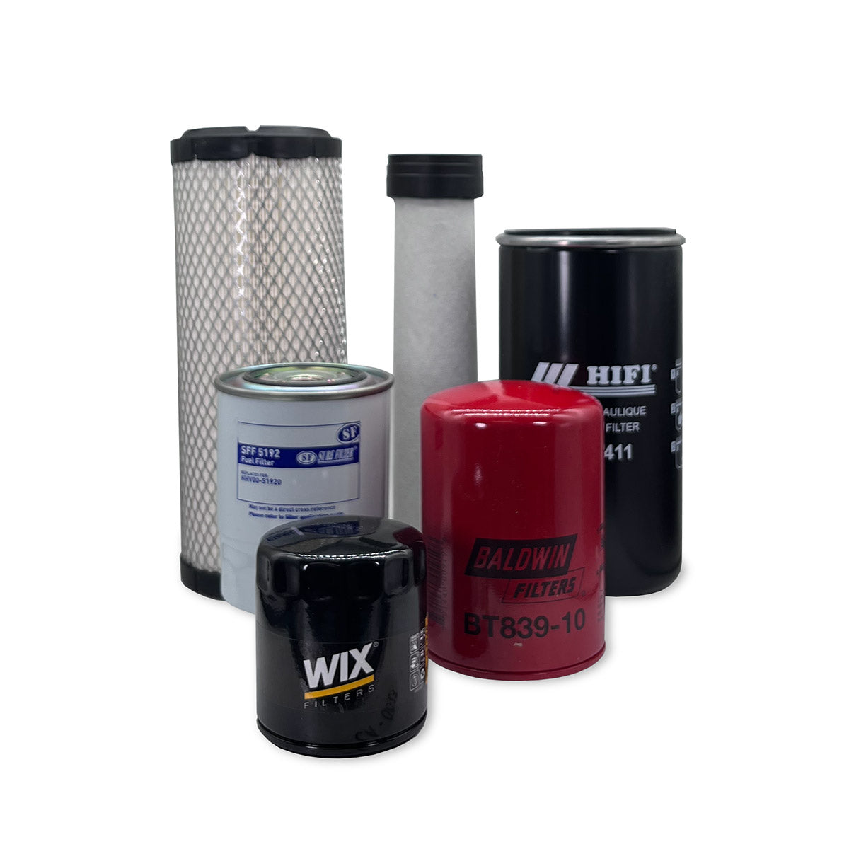 HERO Maintenance Filter Kit for CASE Farmall 40C Compact Tractor (02/14 - 12/16) & CAB to 01/17