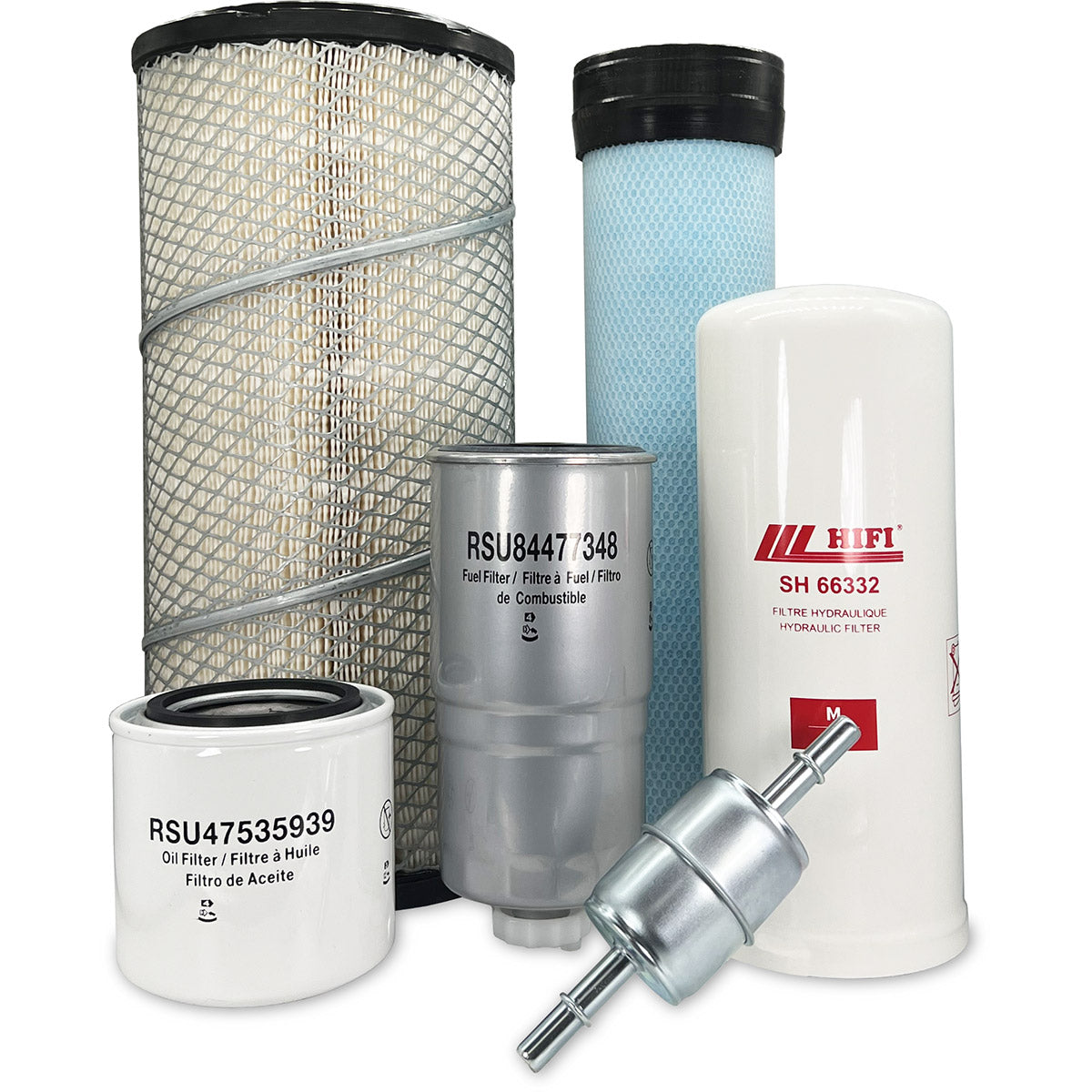 HERO Maintenance Filter Kit for CASE 430 Skid Steer Loader Series 3 NA N7M479683 (01/08 - 12/11)