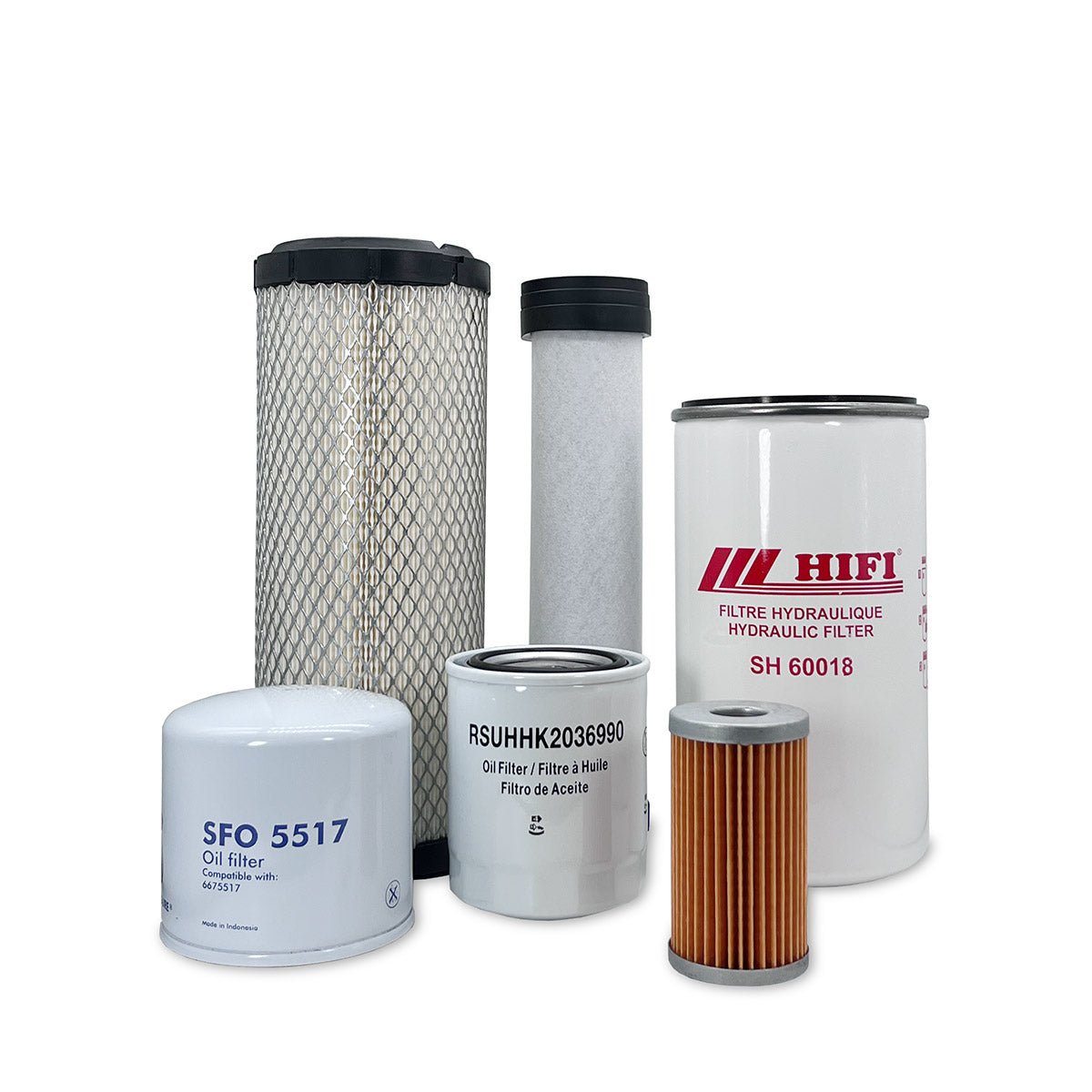 HERO Maintenance Filter Kit for CASE DX40 Compact Tractor PIN# HBA015001 & ABOVE (08/03 - 09/09)