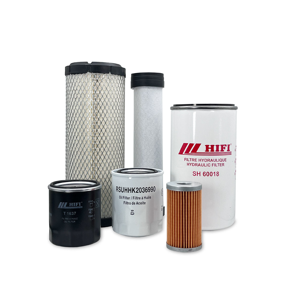 HERO Maintenance Filter Kit for CASE D45 Compact Tractor PIN # HBA015001 & ABOVE (08/03 - 12/07)