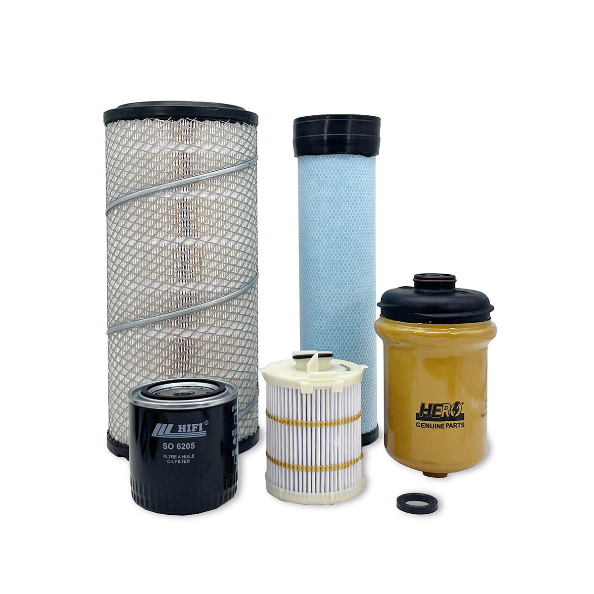 HERO Maintenance Filter Kit for Caterpillar 242D3 Skid Steer Loader S/N NXL 00001 & Above