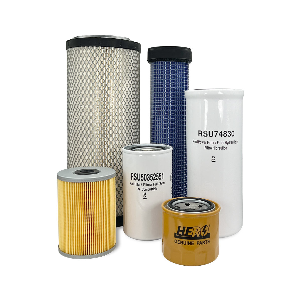 HERO Maintenance Filter Kit For Gehl RS-519 Telescopic Handler Serial # 51801 & Above