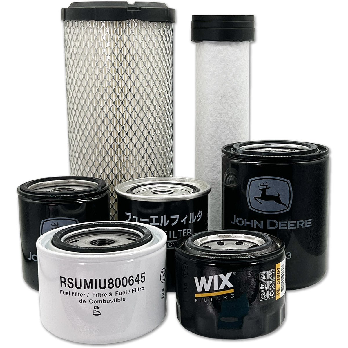 HERO Maintenance Filter Kit For John Deere 2038R Utility Tractor S/N ( NP100000 - ) ( Worldwide Edition)