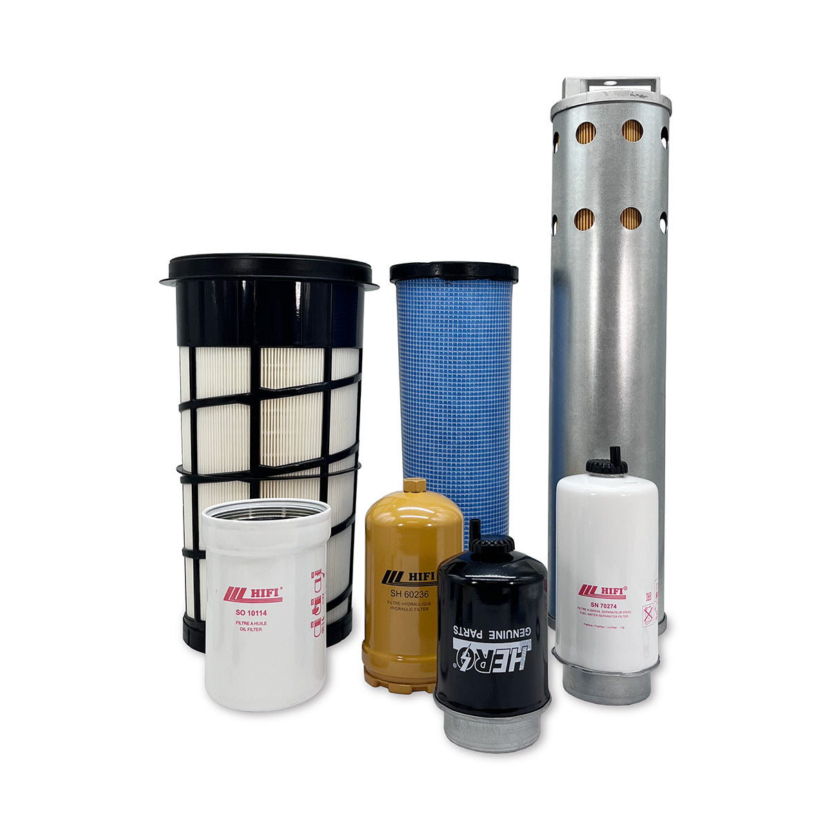 HERO Maintenance Filter Kit for John Deere 130G Excavator S/N ( 1FF130GX-E040001- )