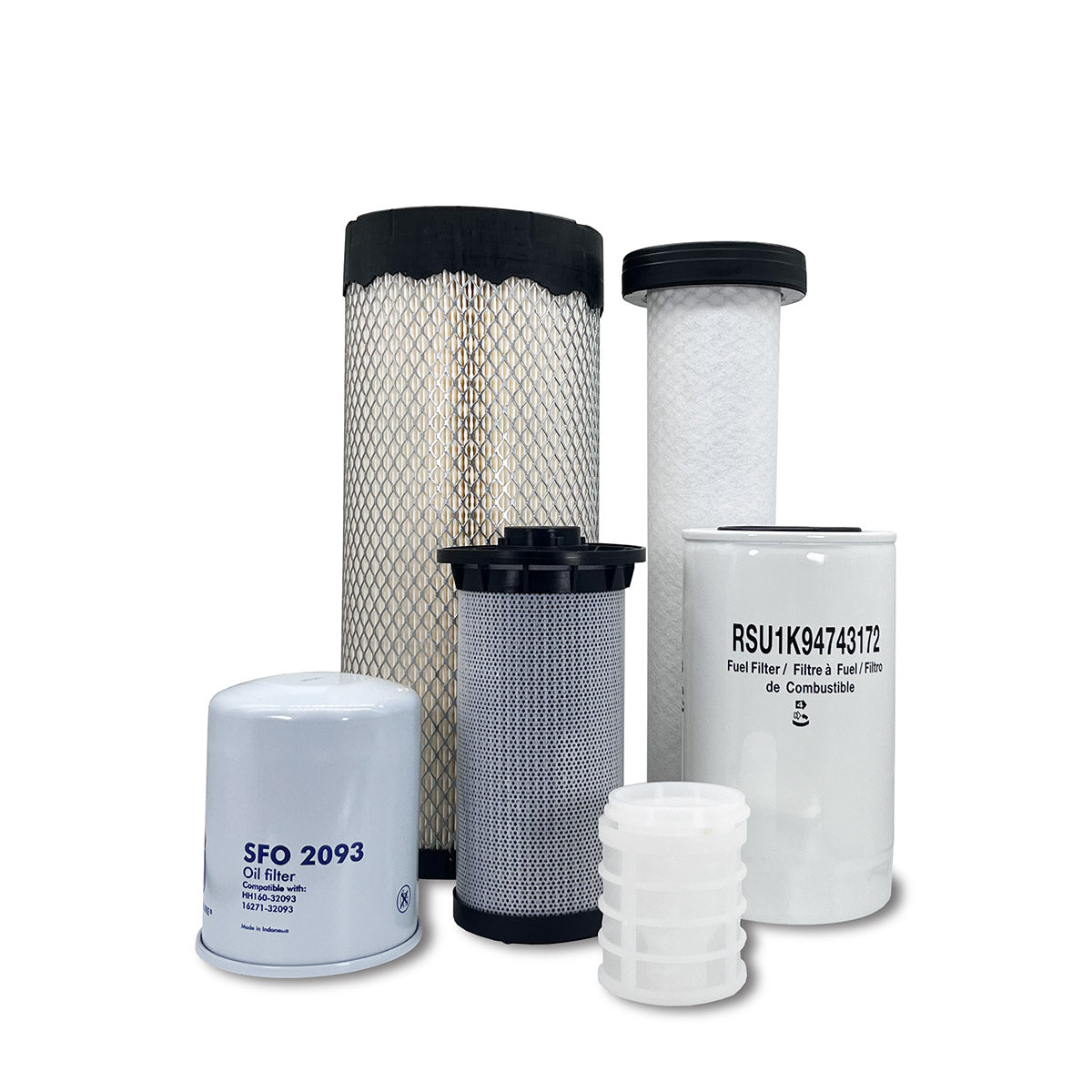 HERO Maintenance Filter Kit For John Deere 324G Skid Steer Loader S/N ( 1T0324G-J328658- )