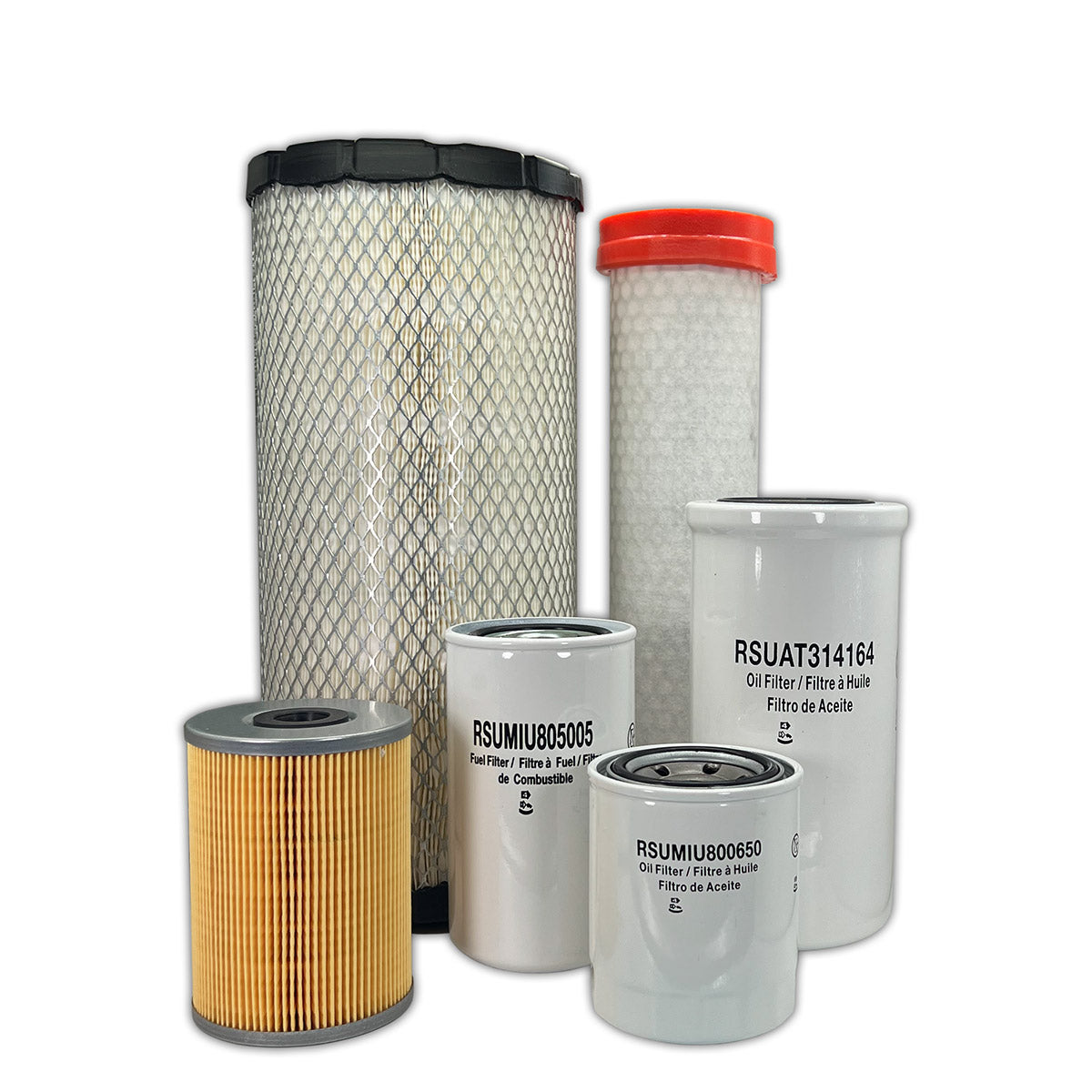 HERO Maintenance Filter Kit For John Deere 330G Skid Steer Loader S/N ( 1T0330G-E314413-387237)