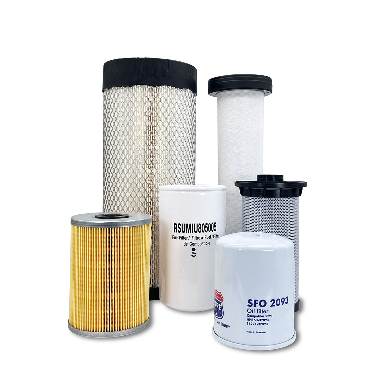 HERO Maintenance Filter Kit For John Deere 320E Skid Steer Loader Engine: 4TNV98CT